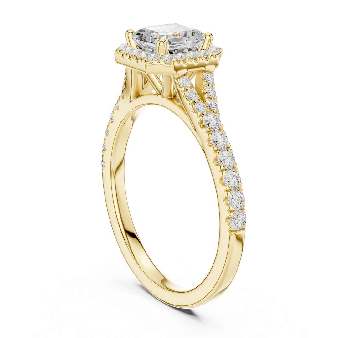 Prism 1.00ct Asscher Cut Diamond Ring