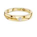 Load image into Gallery viewer, Flush Solitaire Mens Ring — 0.07ct
