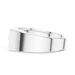 Load image into Gallery viewer, Angular Signet Mens Ring — 0.19ct
