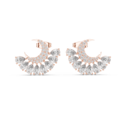 Aurora Diamond Halo Stud Earrings