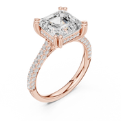 Monolith 3.83ct Emerald Cut Diamond Ring