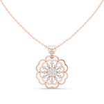 Load image into Gallery viewer, Floral Mandala Pendant — 0.71ct
