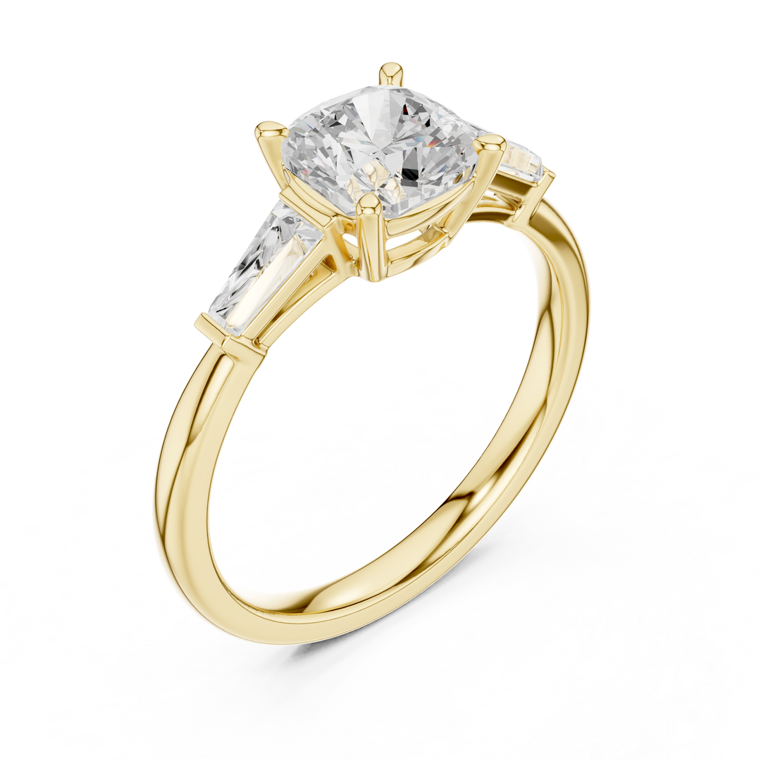 Bijou 1.42ct Cushion Cut Diamond Ring