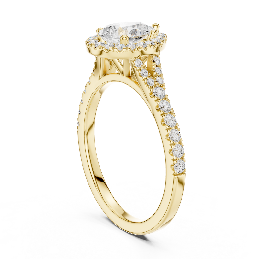 Lune 1.00ct Pear Shape Diamond Ring