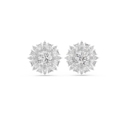 Celestia Diamond Halo Stud Earrings