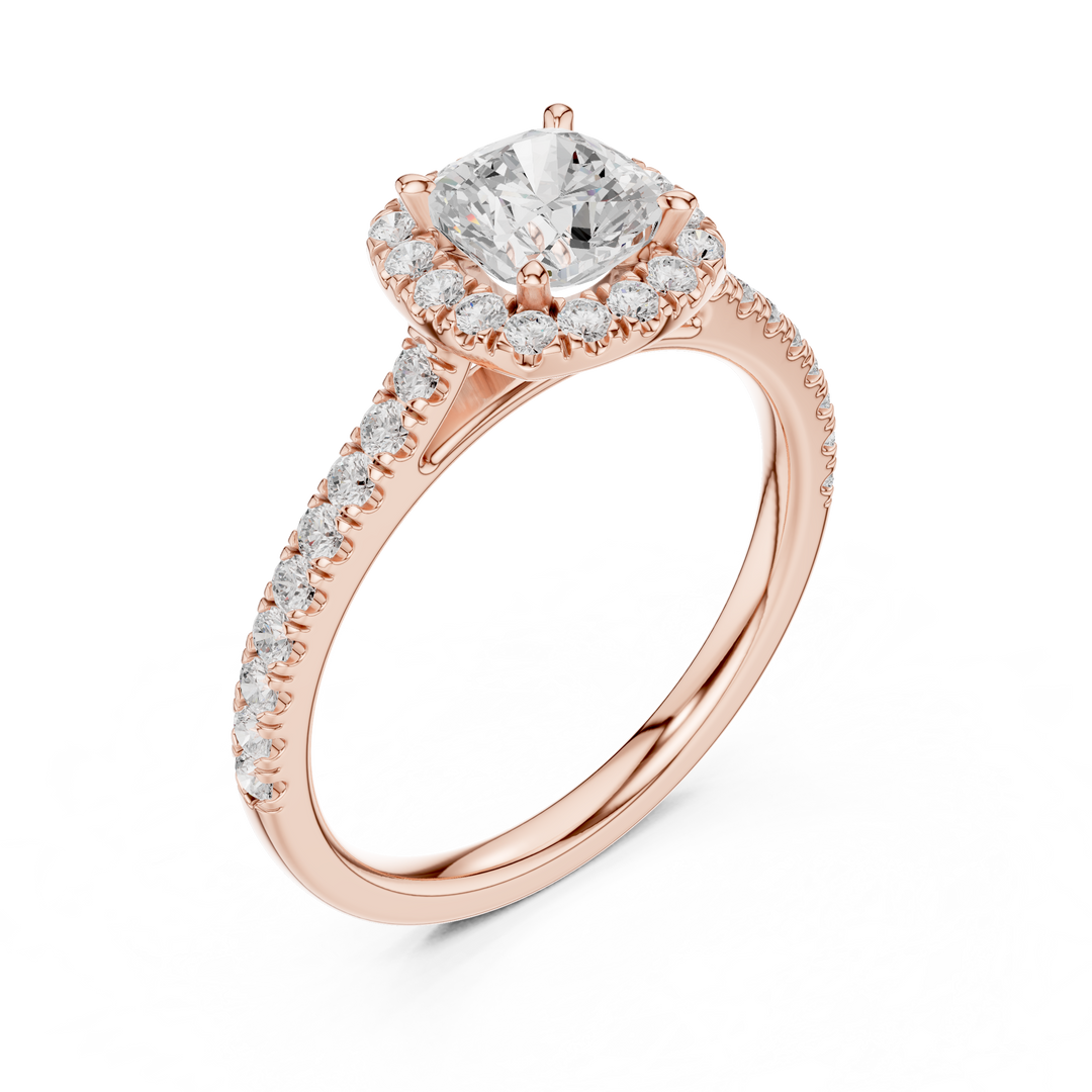 Chérie 0.86ct Cushion Cut Diamond Ring