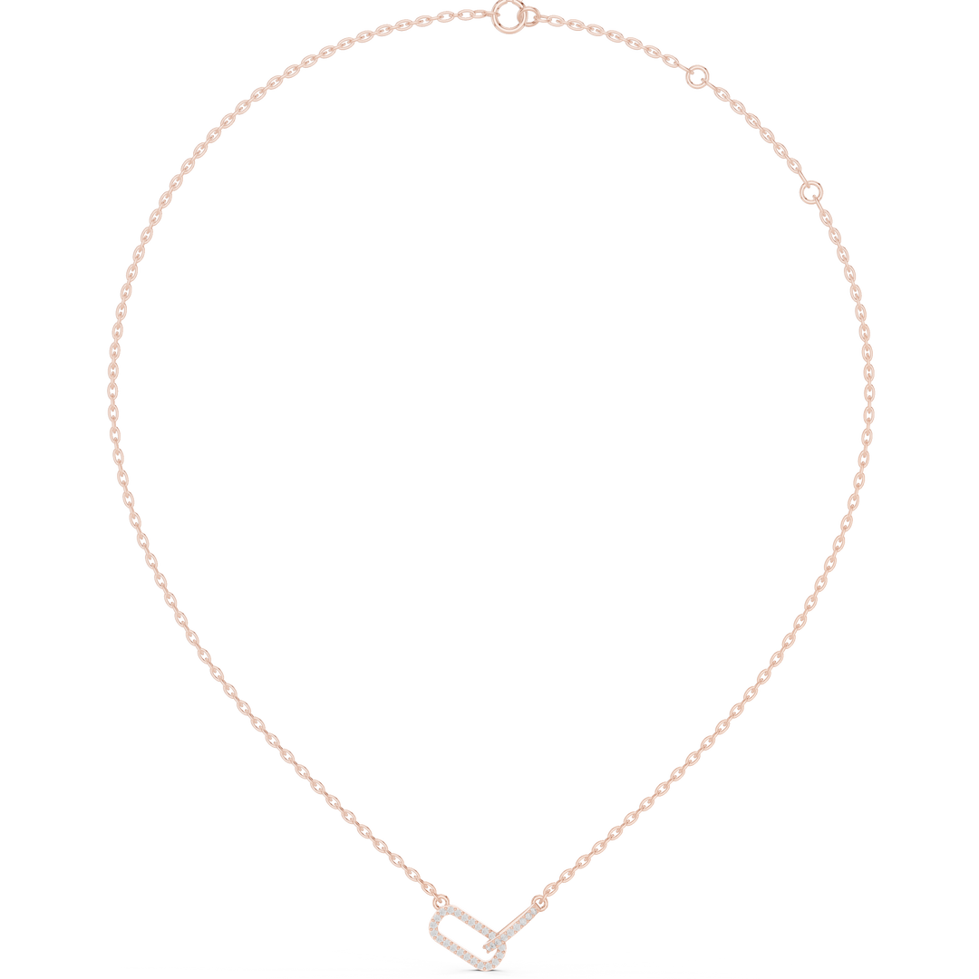 Heart and Arrow Pendant Necklace — 0.30ct