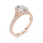 Load image into Gallery viewer, Rosette 1.00ct Oval Diamond Ring
