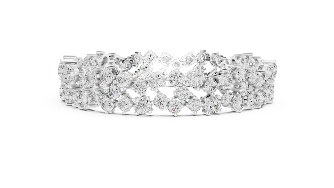 Three-Row Graduated Bracelet — 14.45ct