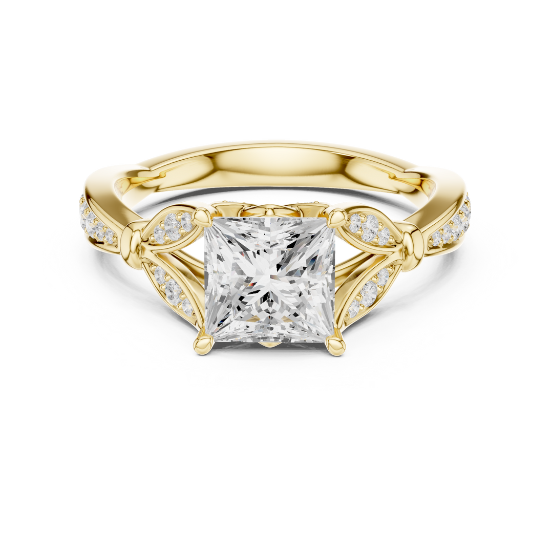 Diamant 1.72ct Princess Cut Diamond Ring