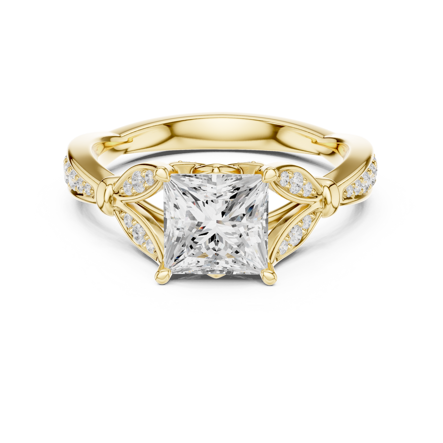 Diamant 1.72ct Princess Cut Diamond Ring