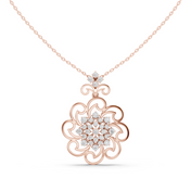 Ornate Scroll Pendant — 1.03ct