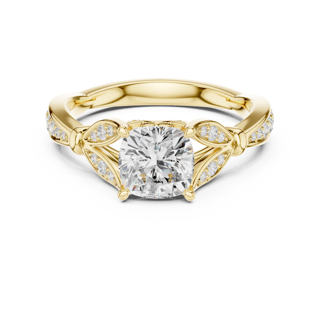 Velvet 1.27ct Cushion Cut Diamond Ring