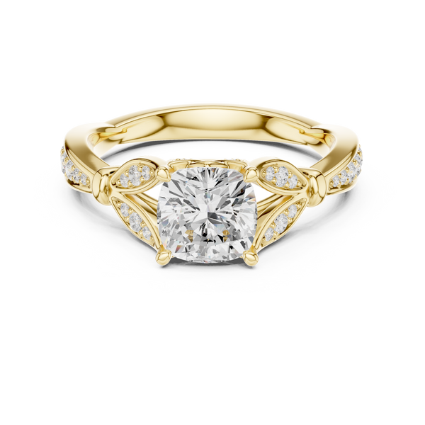 Velvet 1.27ct Cushion Cut Diamond Ring