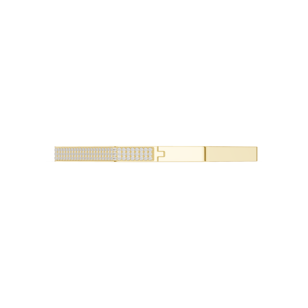 Full Pavé Bangle Men's Bracelet — 1.11ct