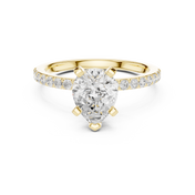 Teardrop 2.00ct Pear Shape Diamond Ring