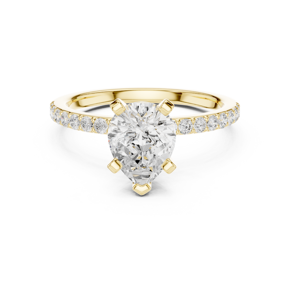 Teardrop 2.00ct Pear Shape Diamond Ring