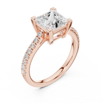 Load image into Gallery viewer, Reina 2.00ct Princess Cut Diamond Engagement Ring
