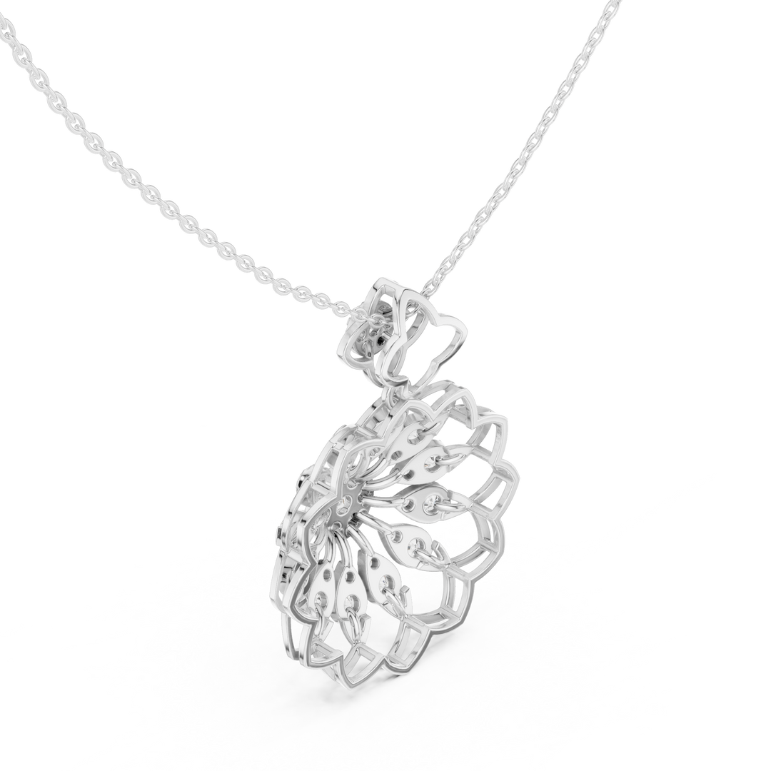 Sunflower Marquise Pendant — 1.76ct
