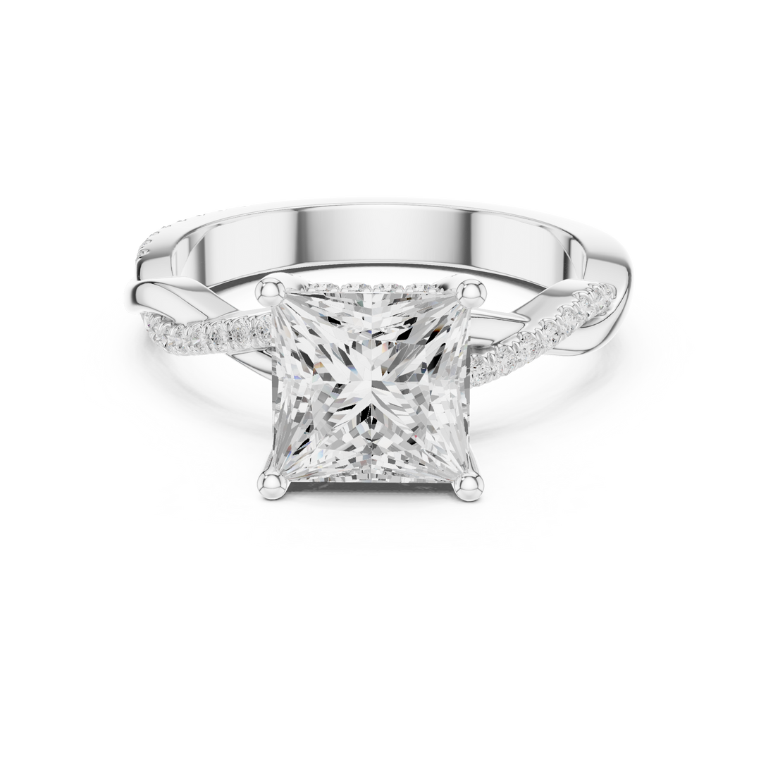 Imperial 2.00ct Princess Cut Three-Stone Diamond Ring