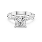 Imperial 2.00ct Princess Cut Three-Stone Diamond Ring