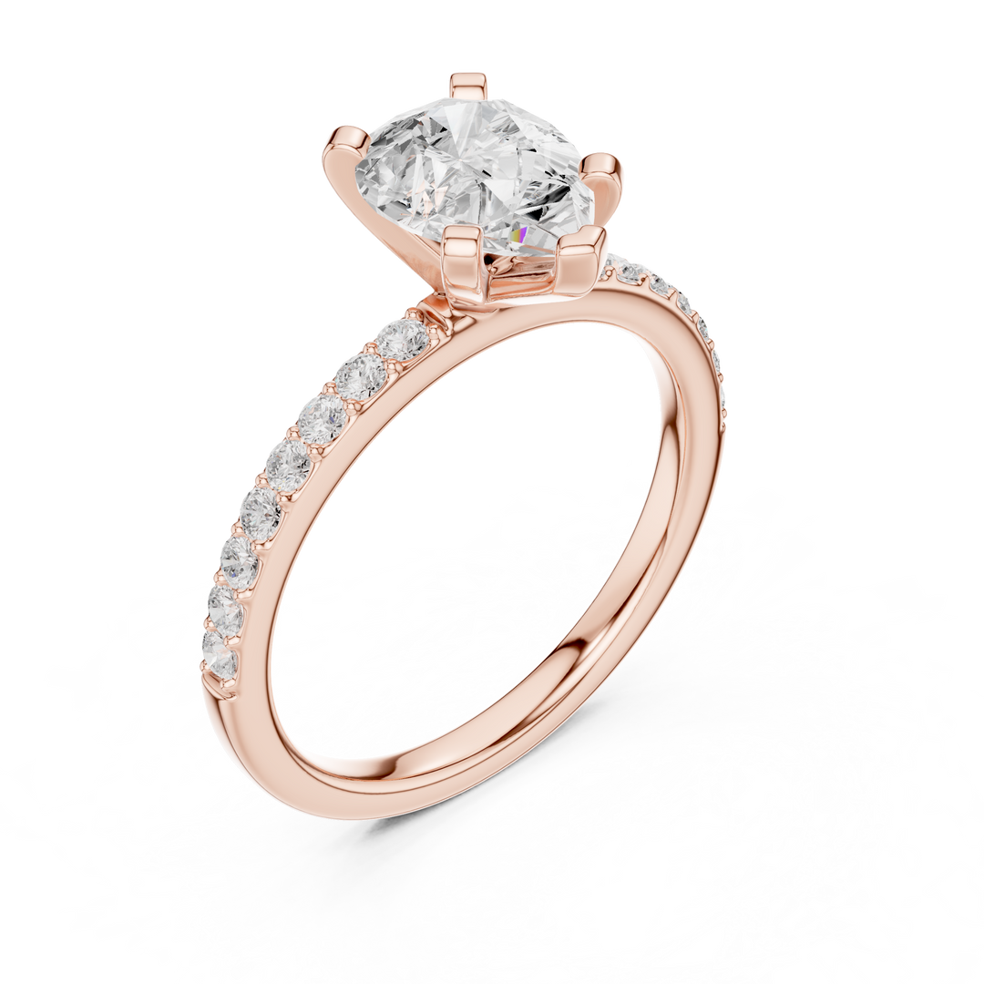 Teardrop 2.00ct Pear Shape Diamond Ring