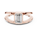 Load image into Gallery viewer, Emerald Bezel Mens Ring — 1.00ct
