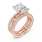 Titan 3.43ct Radiant Cut Diamond Ring