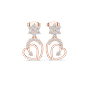 Solara Diamond Halo Stud Earrings