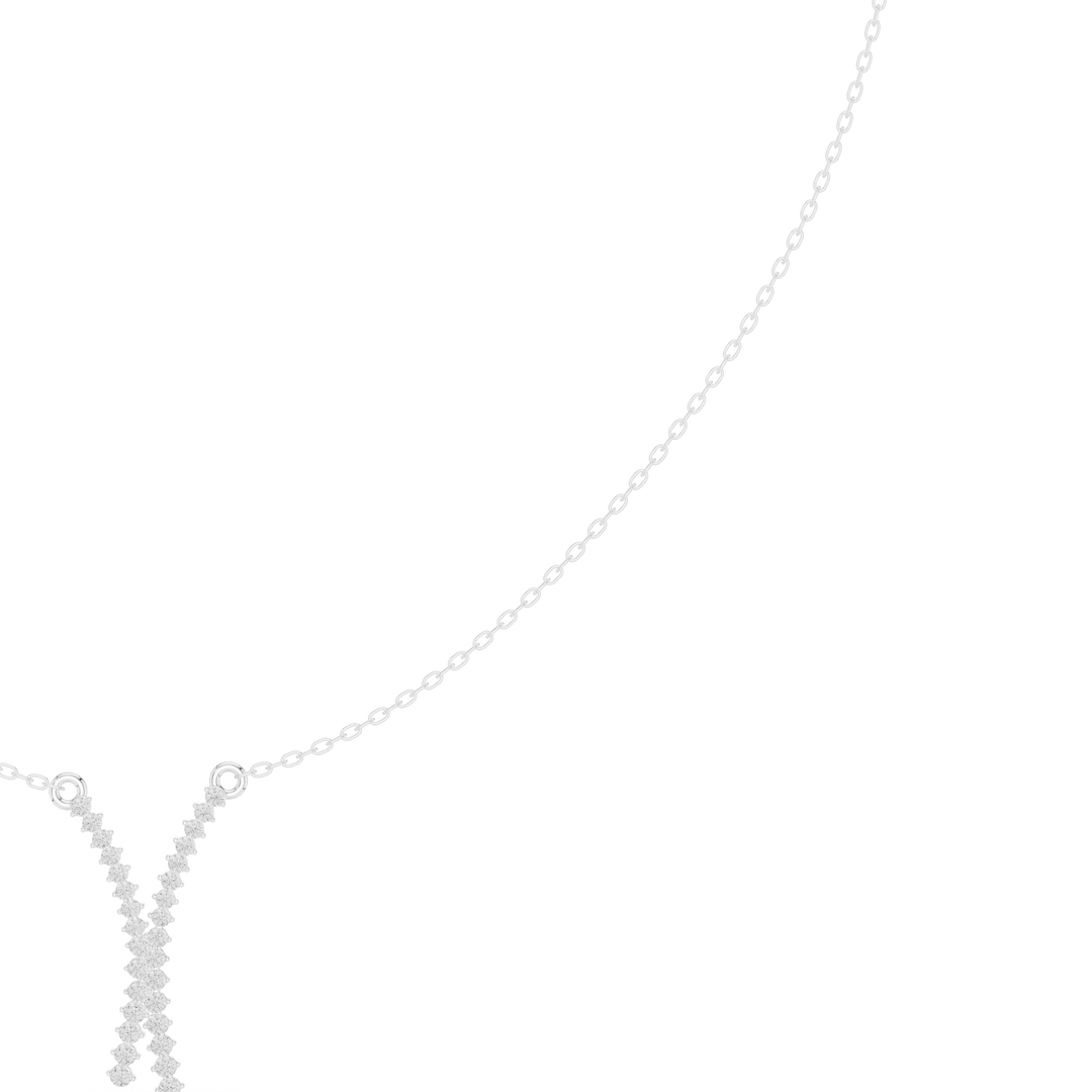 Forked Branch Pendant Necklace — 0.37ct