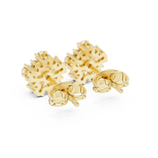 Nyla Diamond Solitaire Stud Earrings