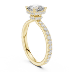 Load image into Gallery viewer, Celeste 1.50ct Cushion Diamond Halo Engagement Ring
