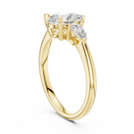 Load image into Gallery viewer, Cascade Pear Three-Stone Diamond Ring
