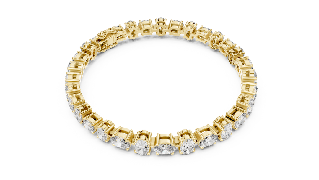 Oval Tennis Bracelet — 7.71ct