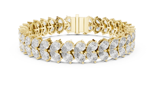 Pear Tennis Bracelet — 17.58ct