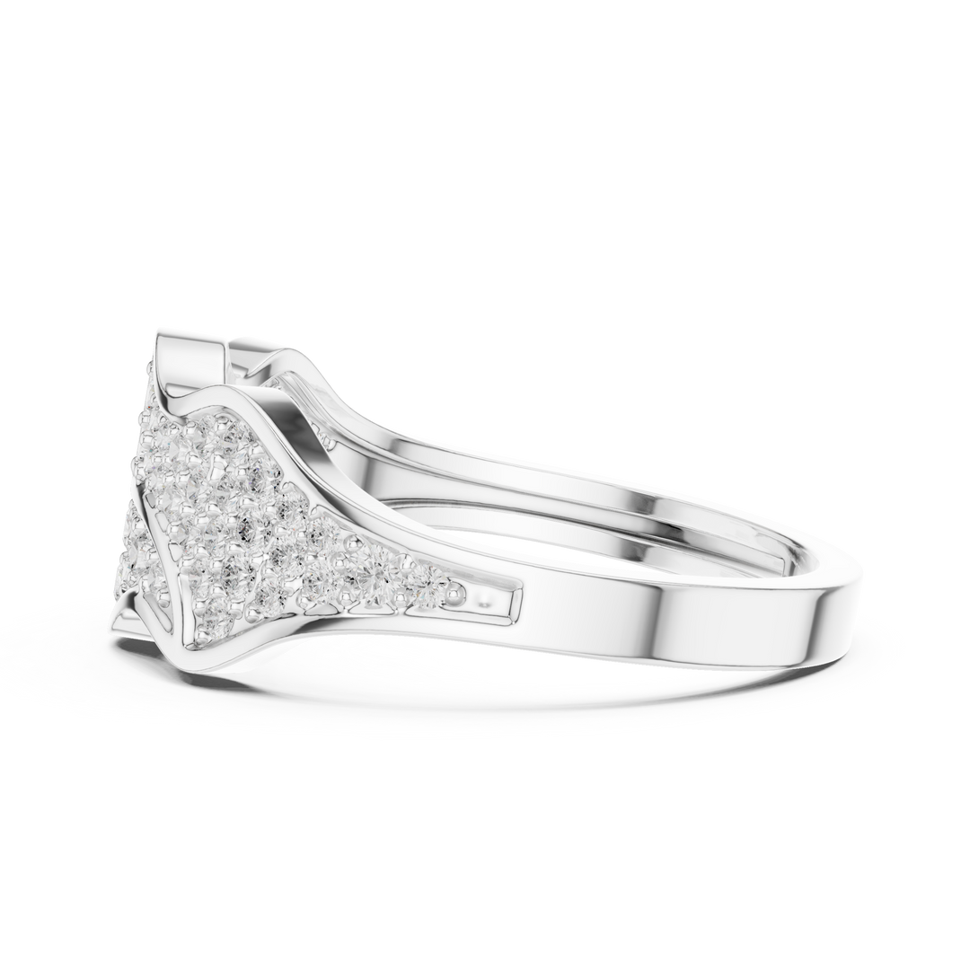 Pyramid Top Mens Ring — 0.43ct
