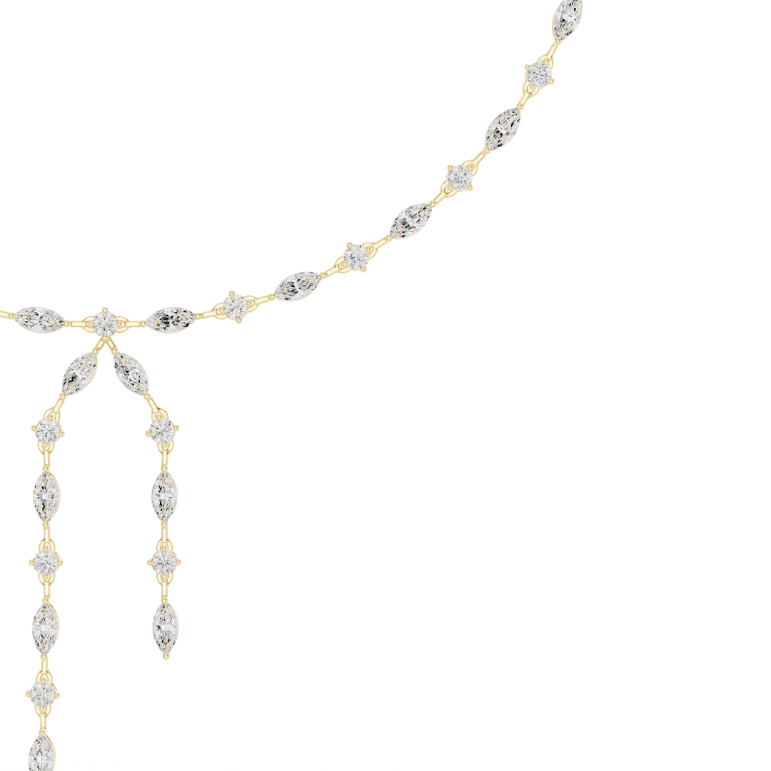 Marquise Y-Drop Necklace — 10.43ct