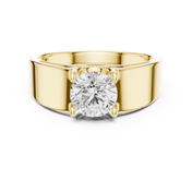 Classic Solitaire Mens Ring — 0.95ct