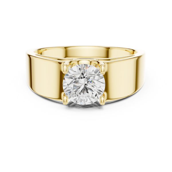 Classic Solitaire Mens Ring — 0.95ct