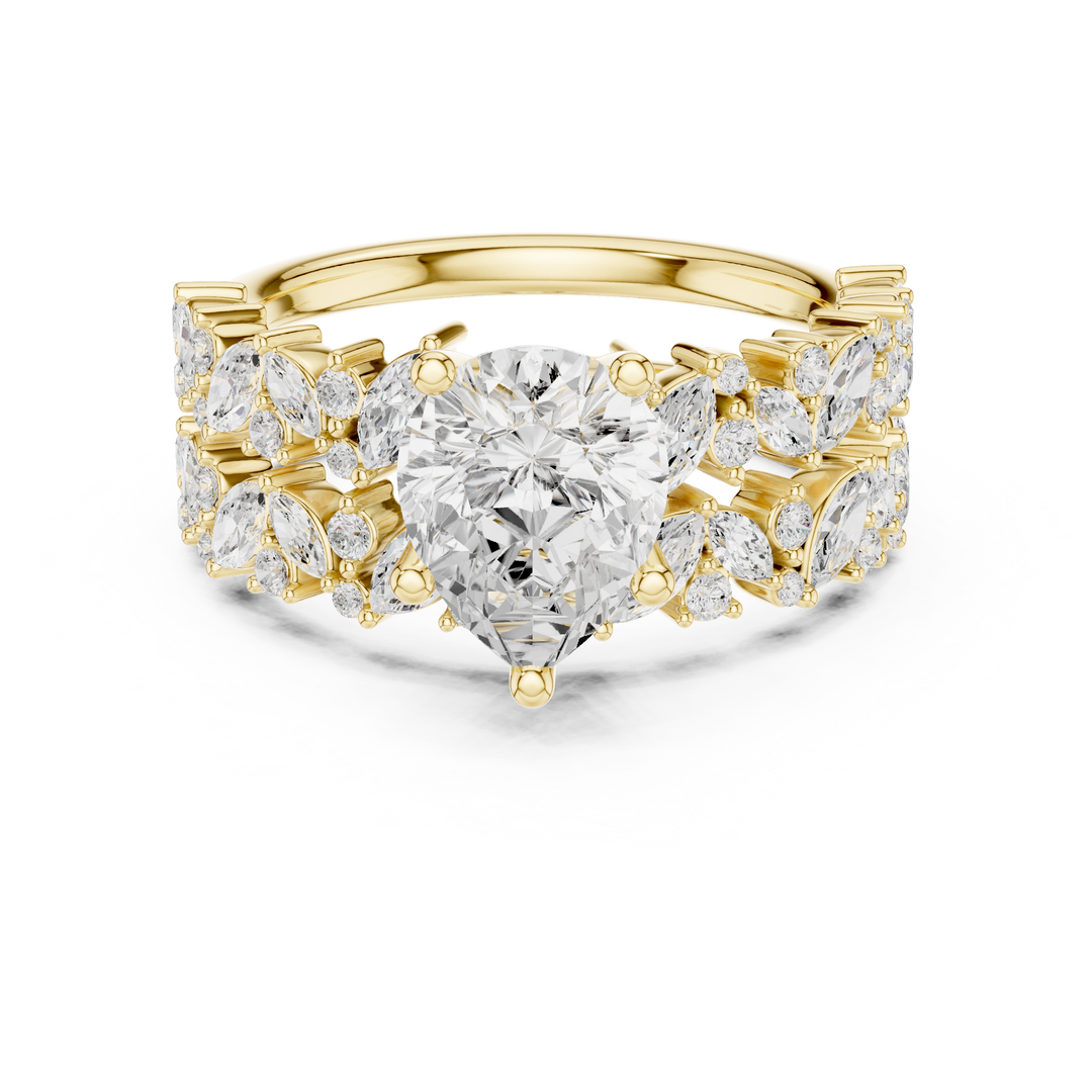 Raindrop 1.60ct Pear Shape Diamond Ring