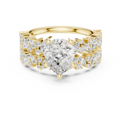 Raindrop 1.60ct Pear Shape Diamond Ring