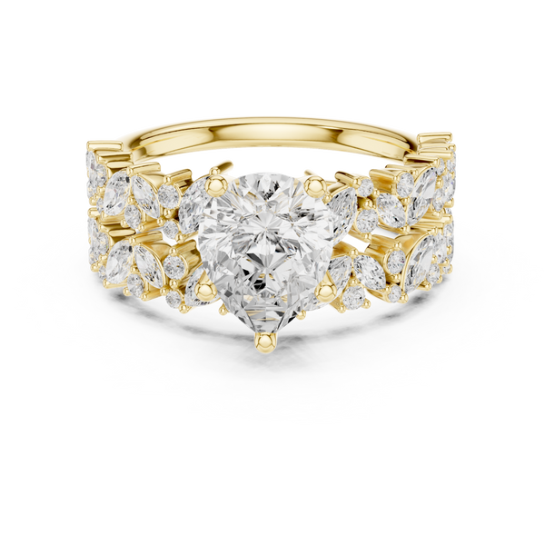 Raindrop 1.60ct Pear Shape Diamond Ring