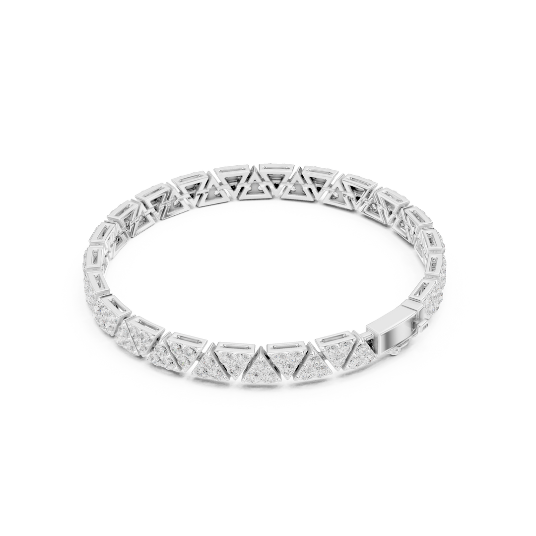 Heavy Cuban Link Men's Bracelet — 4.41ct