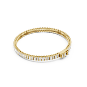 Full Baguette Link Men's Bracelet — 3.46ct