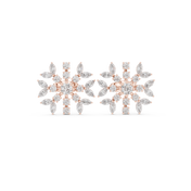 Zia Diamond Halo Stud Earrings