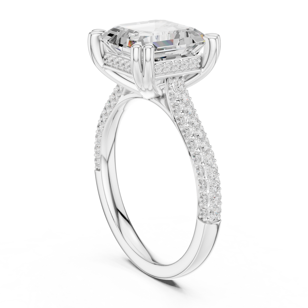 Monolith 3.83ct Emerald Cut Diamond Ring