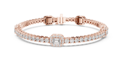 Emerald Station Bracelet — 5.28ct