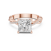Imperial 2.00ct Princess Cut Three-Stone Diamond Ring