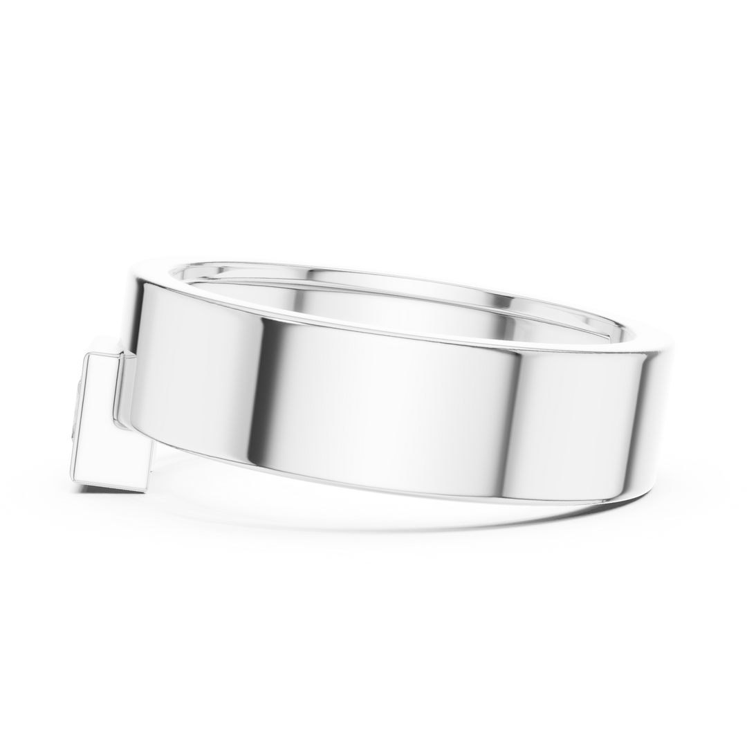Princess Bezel Mens Ring — 0.25ct