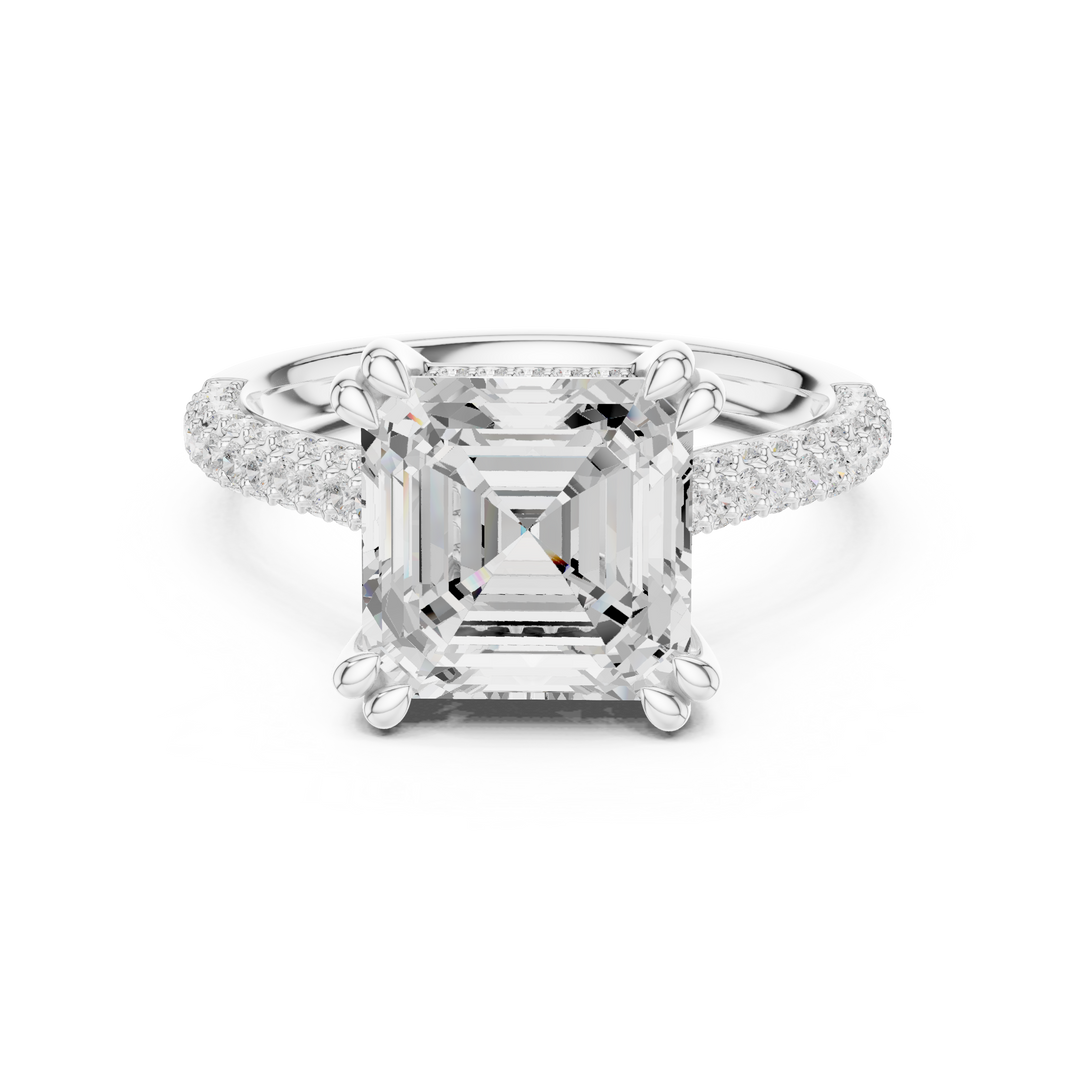Monolith 3.83ct Emerald Cut Diamond Ring